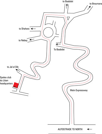 Speleo Club du Liban Club Map