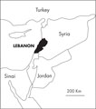 Lebanon location map